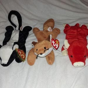 Ty Beanie Babies Sly, Snort and Stinky